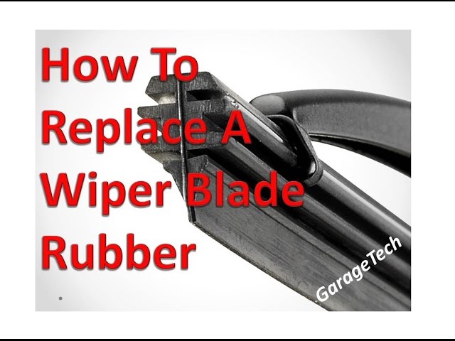 Can You Just Change the Rubber on Wiper Blades