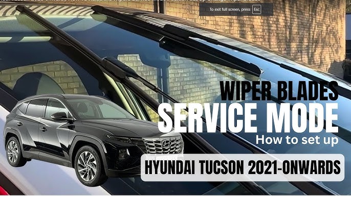 How Do You Put a Hyundai Tucson Wiper in Service Mode