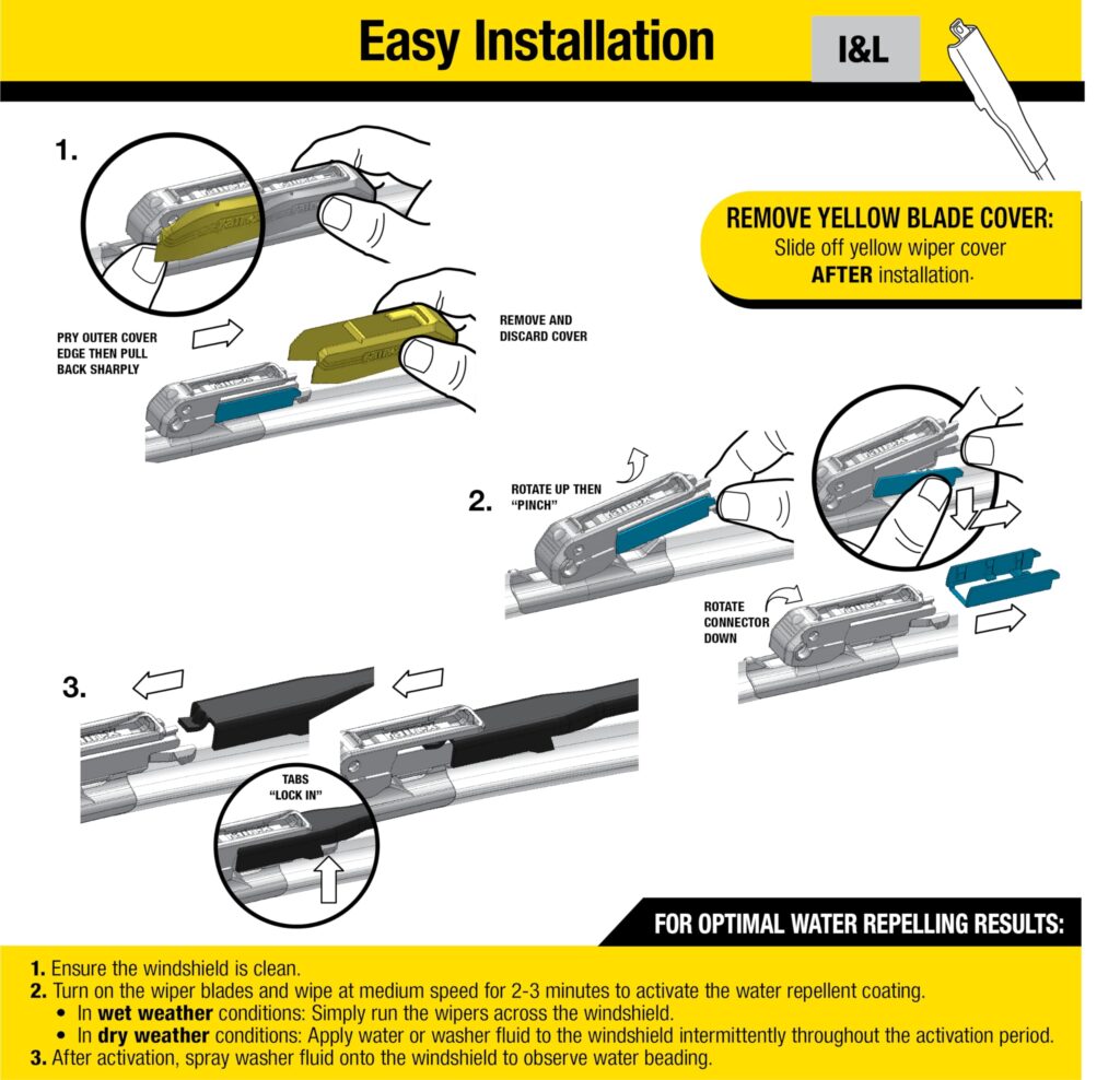 How to Install Rain X Latitude Wiper Blades