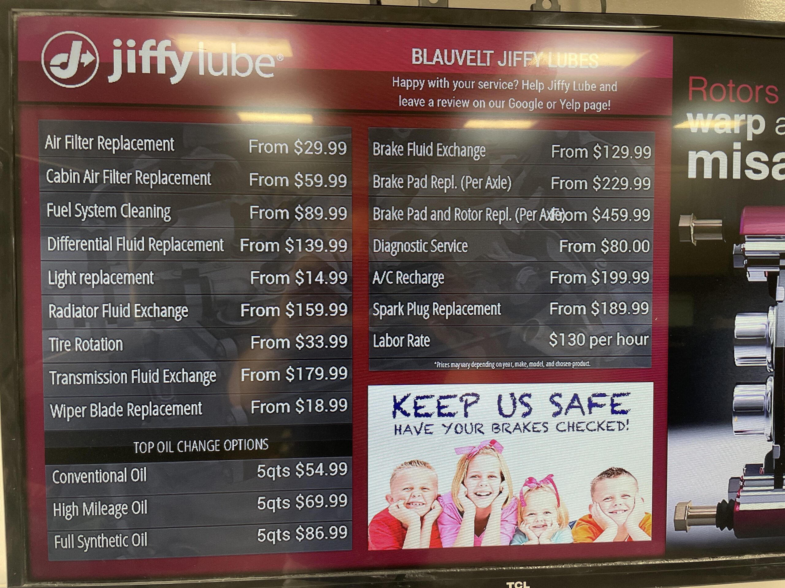 How Much Does Jiffy Lube Charge for Spark Plug Replacement Costs