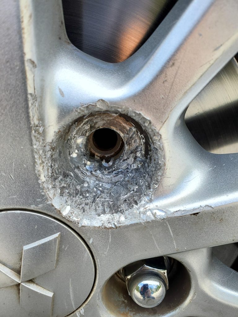 How to Remove a Cross Threaded Lug Nut