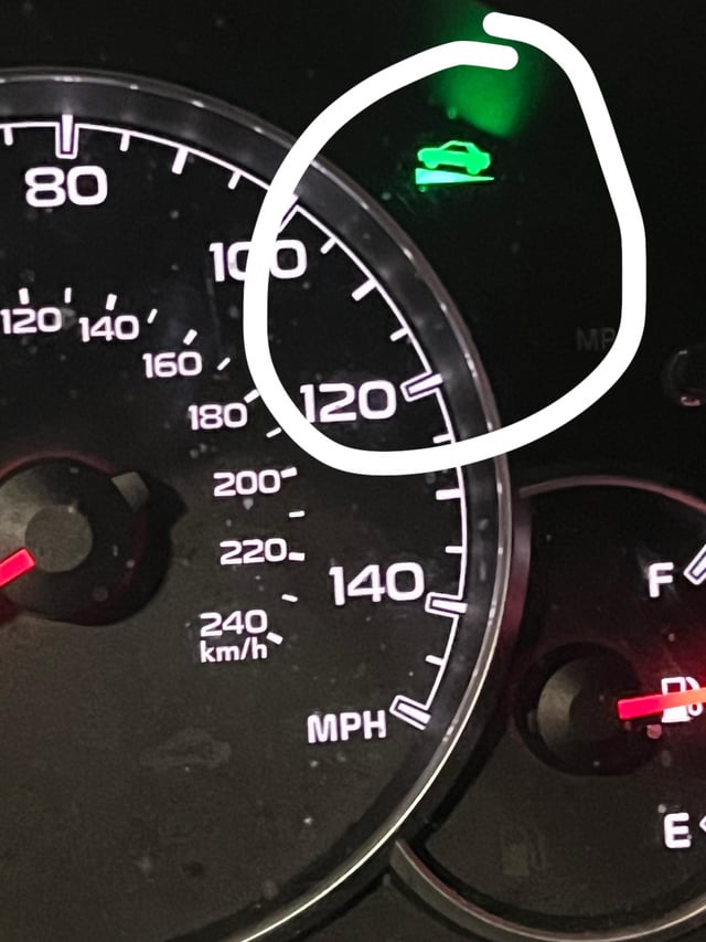 What Does a Car on a Ramp Warning Light Mean