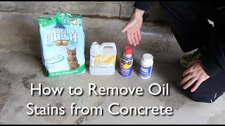 Best Way to Clean Motor Oil off Garage Floor