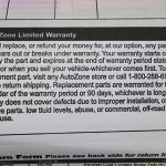 Does Autozone Have Lifetime Warranty on Brake Pads