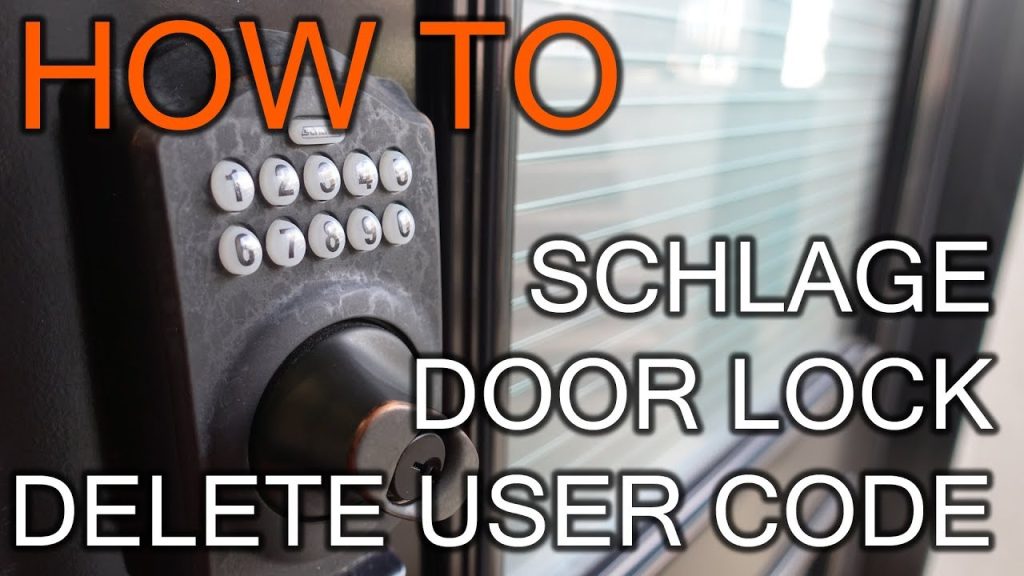 How to Add And Delete Code on Schlage Keyless Entry