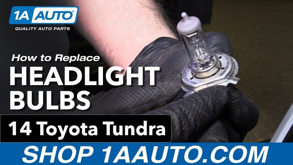 How to Change Headlight Bulb 2015 Toyota Tundra
