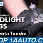 How to Change Headlight Bulb 2015 Toyota Tundra