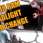 How to Change Headlight Bulb 2017 Ram 1500