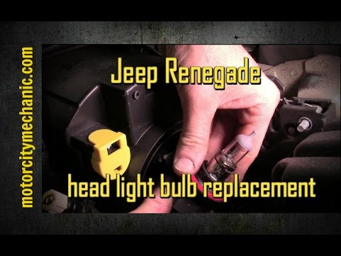 How to Change Headlight Bulb Jeep Renegade
