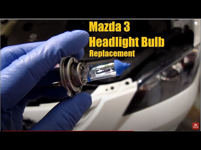 How to Change Headlight Bulb Mazda 3