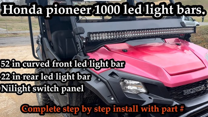 How to Install Light Bar on Honda Pioneer