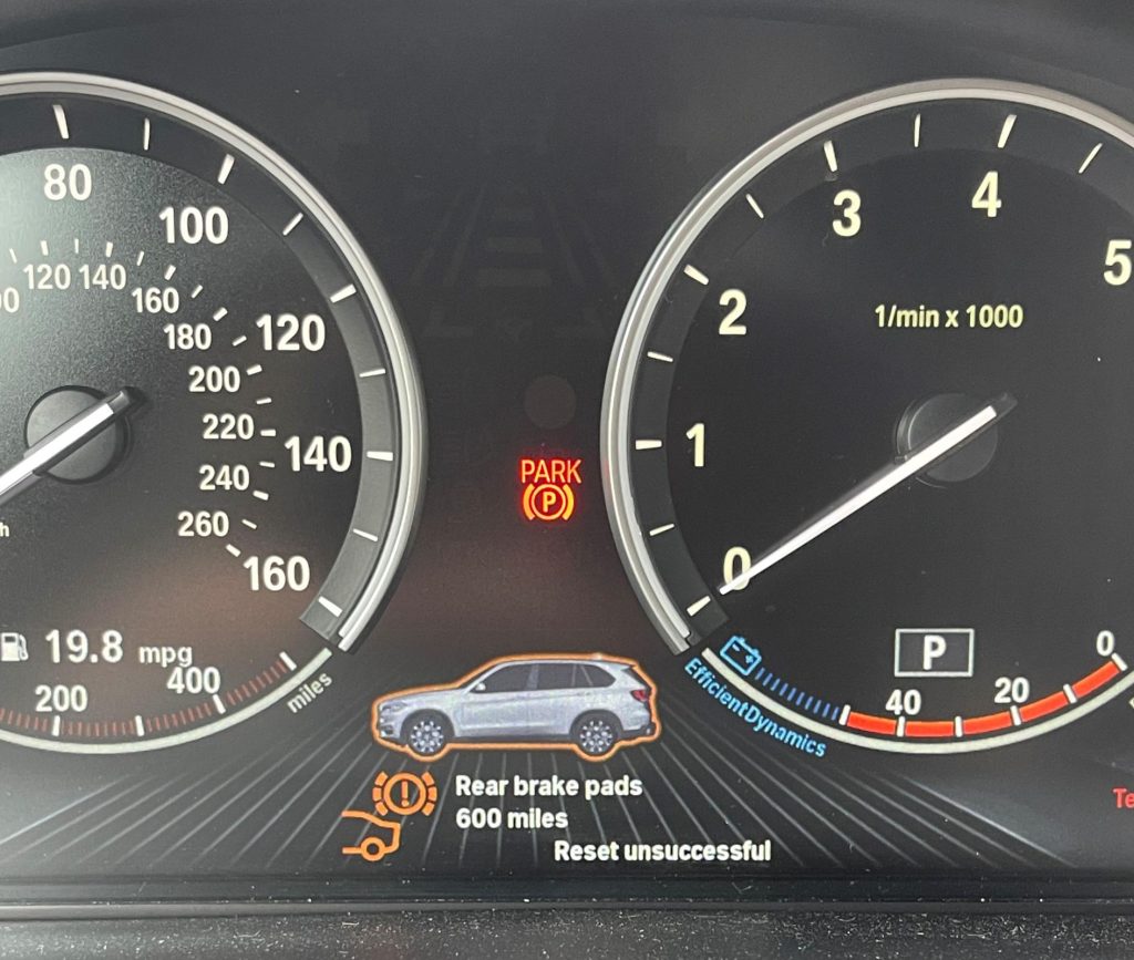 How to Reset Bmw X5 Brake Pad Warning Light