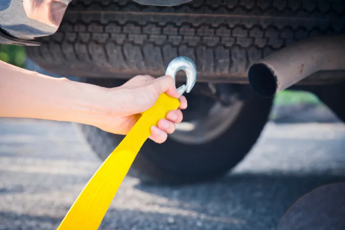 How to Tow a Car Without Tow Hooks